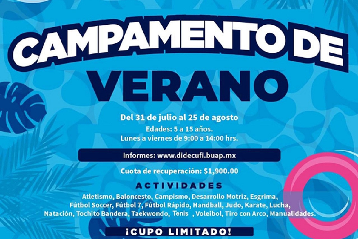 La BUAP anuncia su “Campamento de Verano 2023” 1 A Verano