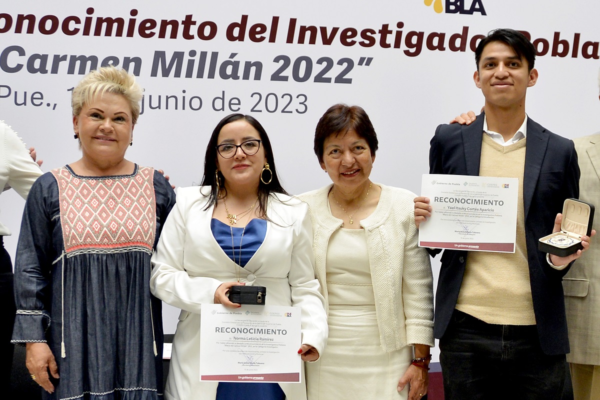 Reconoce SEP con Medalla “María del Carmen Millán” a docente y estudiante BUAP 1 BUAP