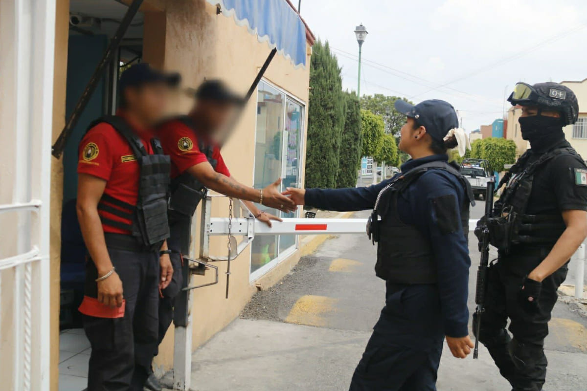 Implementa Policía de San Andrés Cholula operativo Fraccionamiento Seguro 1 Fraccionamiento seguro SACH 1