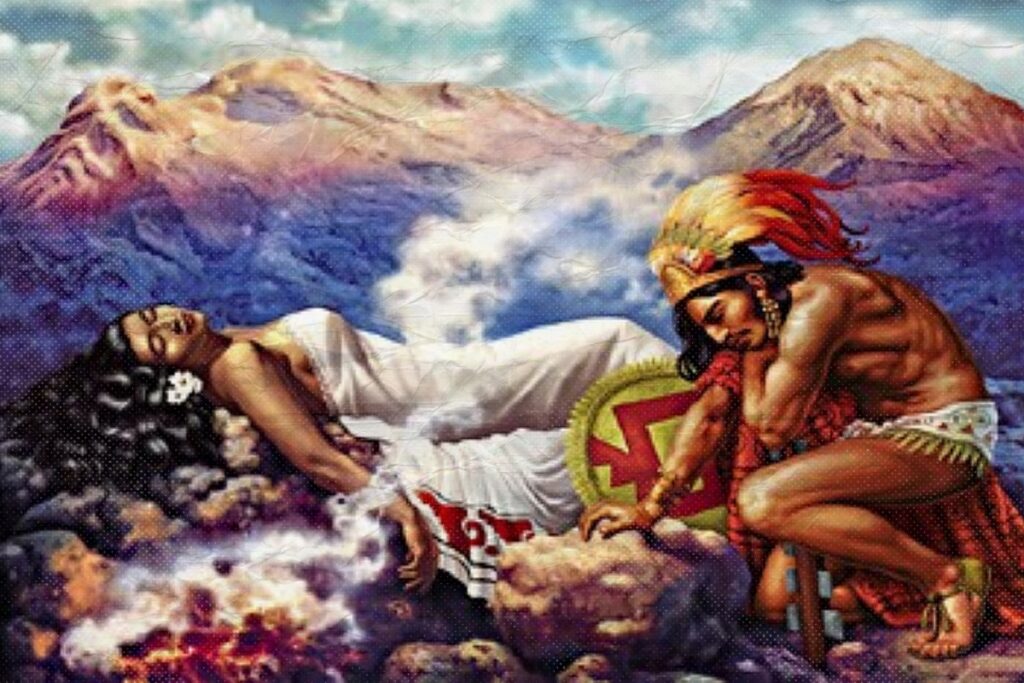 Leyenda de Popocatepetl e Iztaccihuatl portada