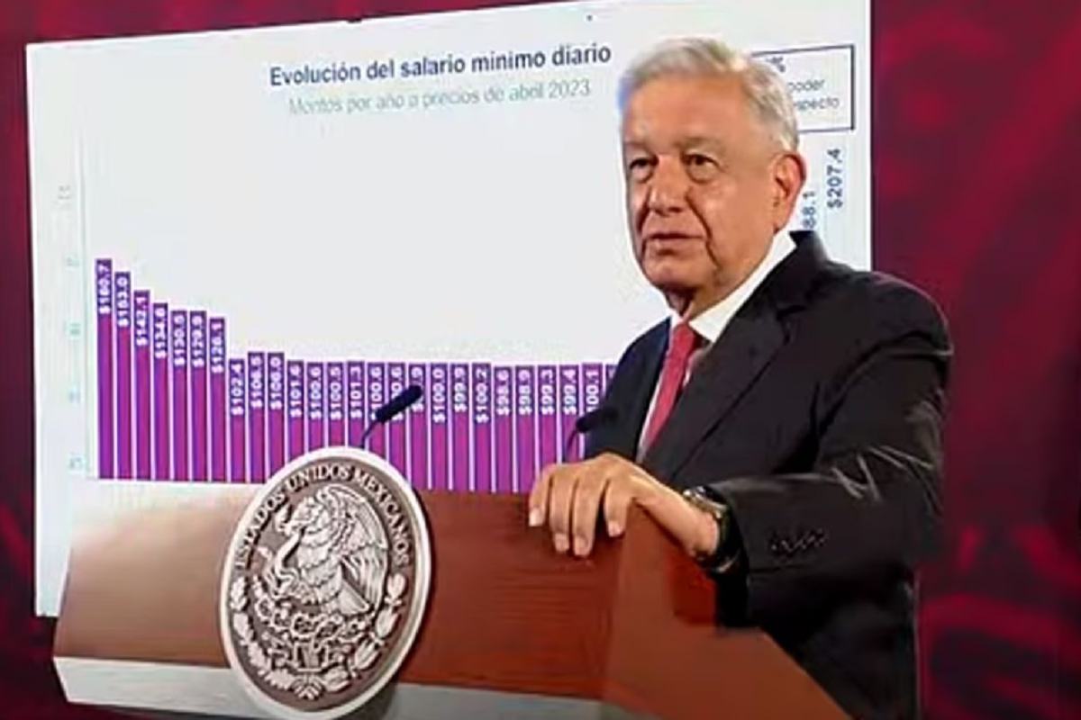 Presidente Lopez Obrador pronostica crecimiento economico