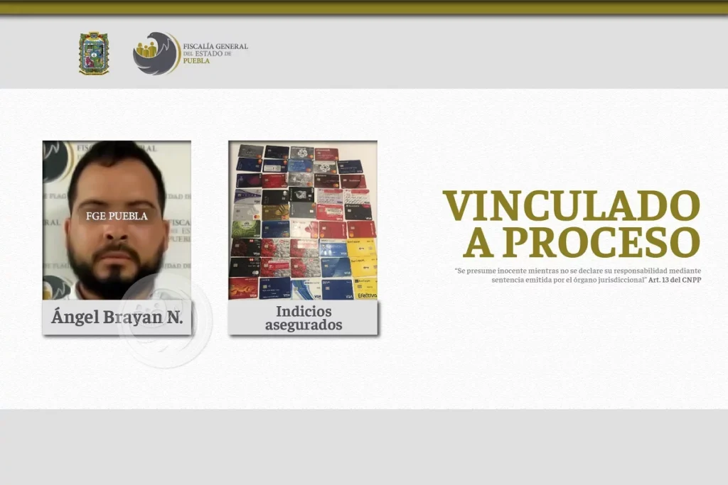 Procesan a sujeto que cambio una tarjeta de credito en un cajero automatico de Cholula