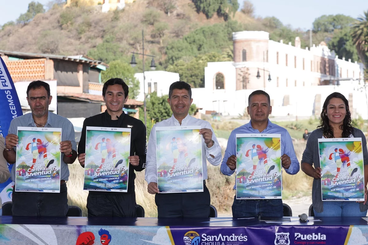 Puebla y San Andres Cholula anuncian carrera por el Dia de la Juventud