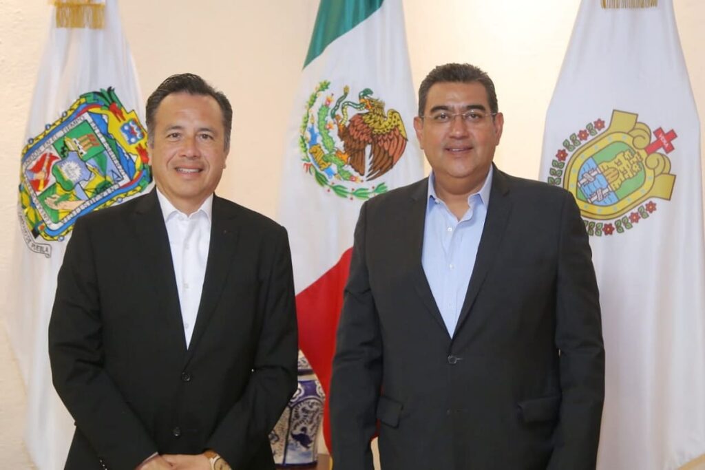 Sergio Salomón se reúne con Cuitláhuac García 