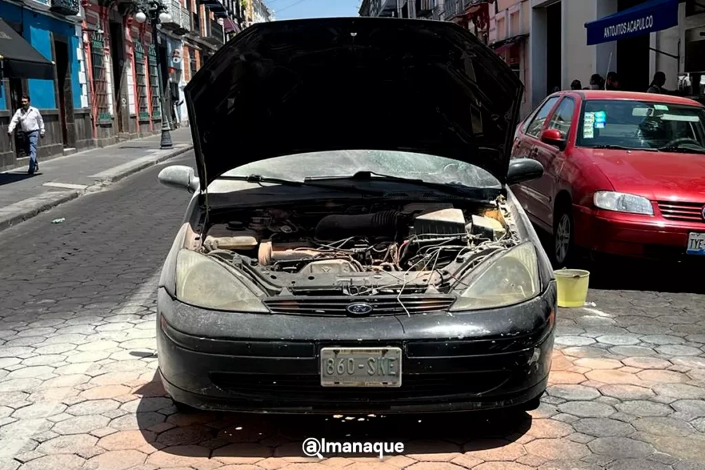 autoquemado valetparking centro de puebla
