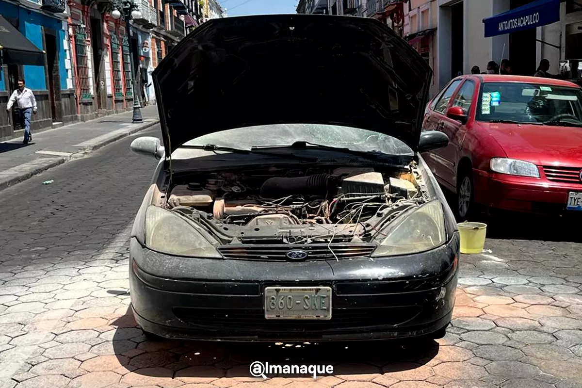 autoquemado valetparking centro de puebla