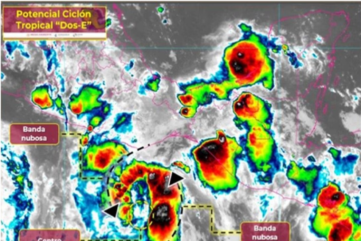 Ciclón tropical "Dos E" se forma frente a las costas de Oaxaca 3 ciclon tropical dos e