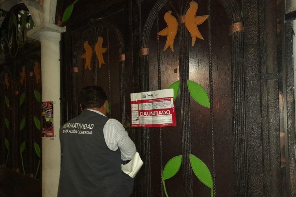 clausura de establecimientos en puebla 2