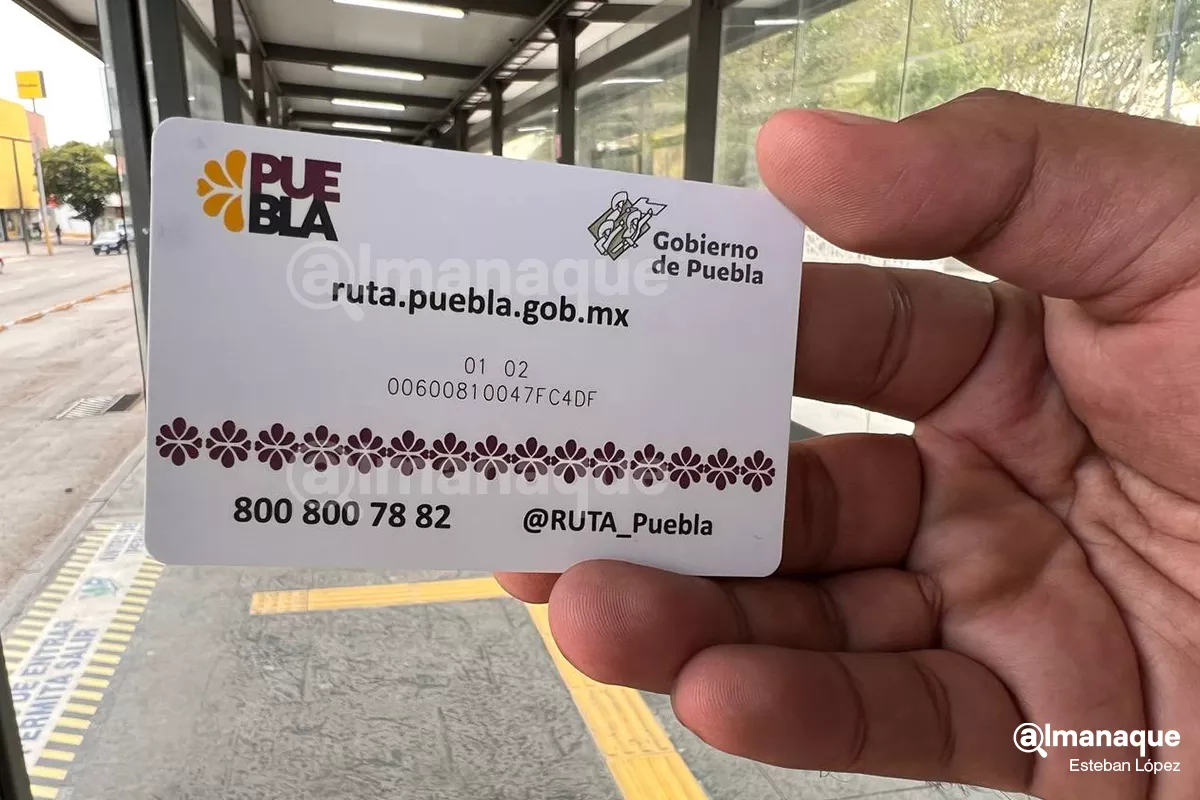 interior tarjeta del metrobus puebla 3