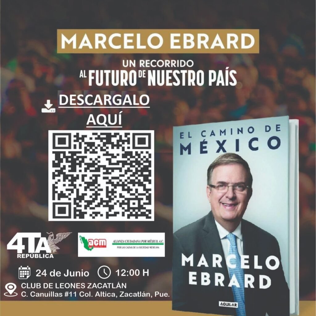 Marcelo Ebrard en Puebla el 24 de junio 
