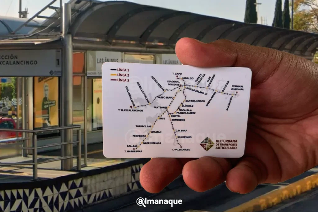 portada tarjeta metrobus puebla 2023