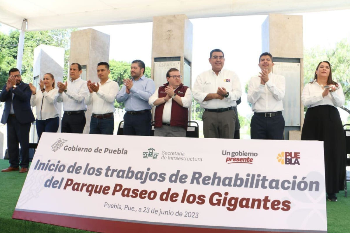 Con rehabilitación de parques, gobierno Estatal cumple obligación para que Puebla sea mejor: Sergio Salomón 2 rehabilitacion de parques puebla