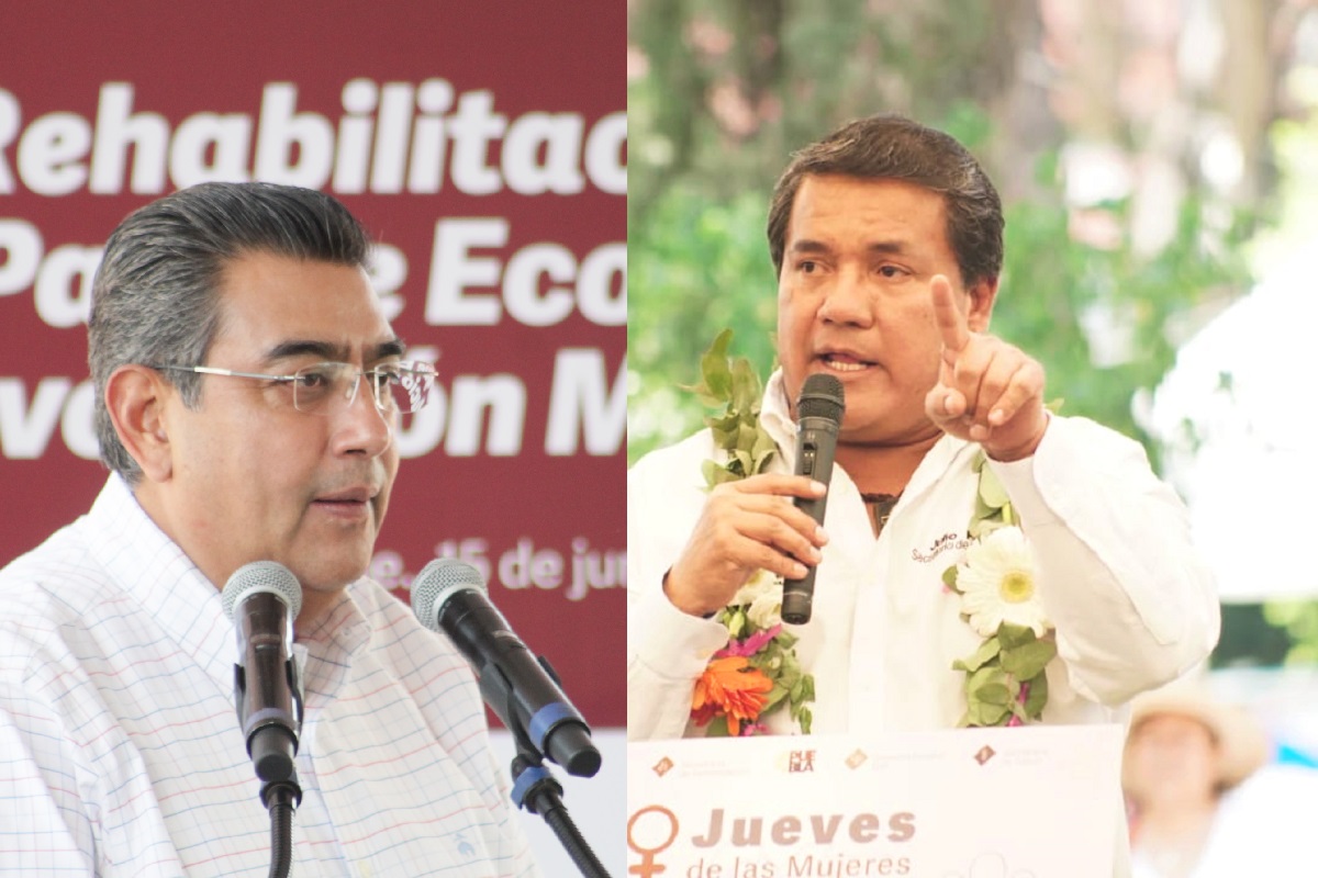 “Julio Huerta es mi brazo derecho”: gobernador de Puebla respalda a titular de Segob 3 sergio salomon y julio huerta