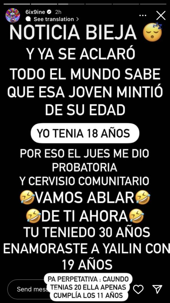 6ix9ine anuel grooming