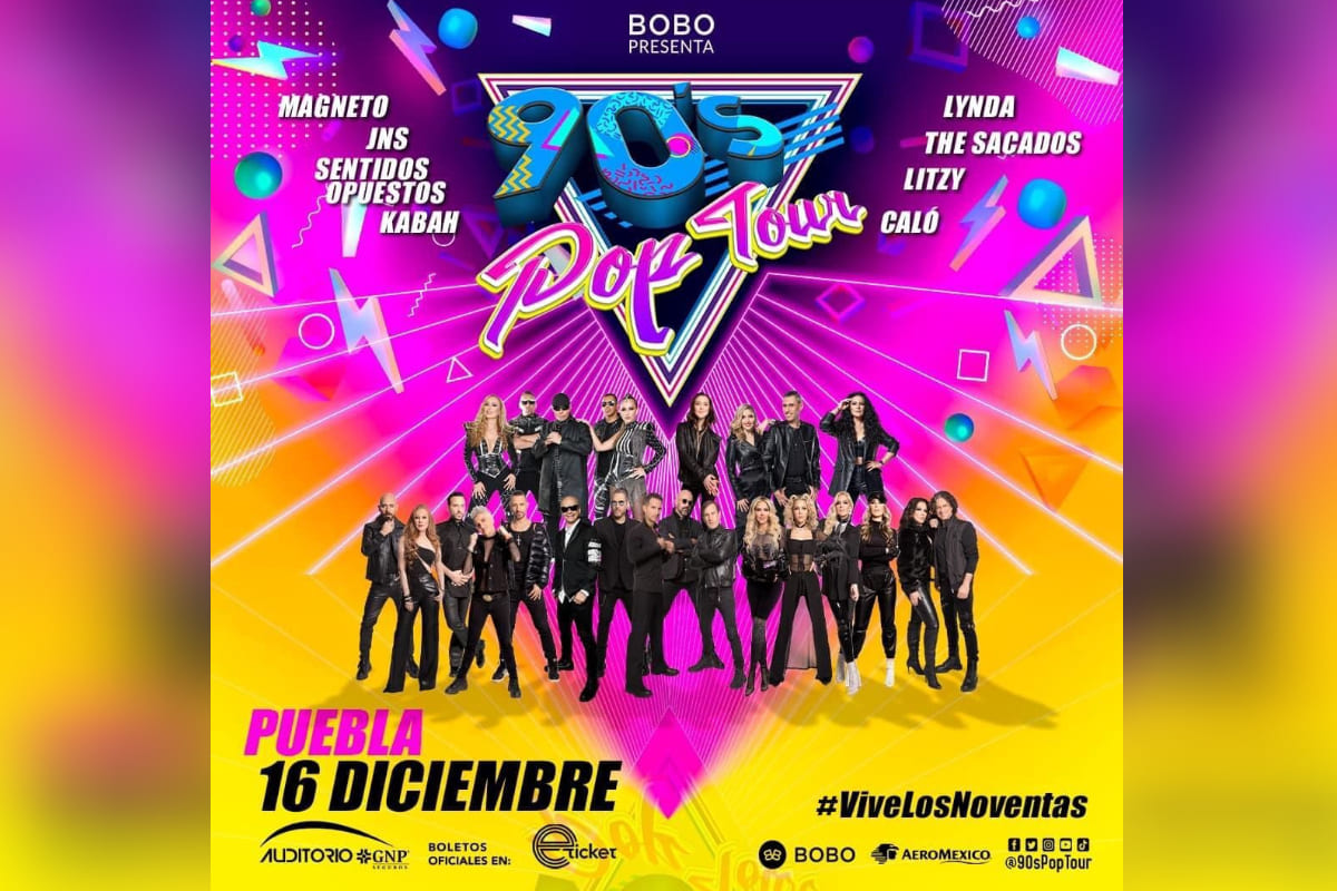 90s pop tour en Puebla 16 de diciembre