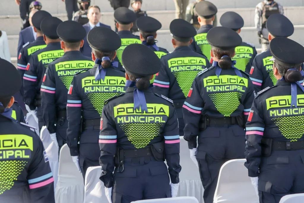 El 25 de la policia municipal de Puebla