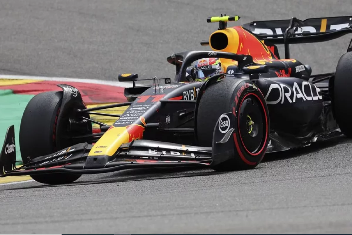 Checo Pérez sube al podio en segundo y Max Verstappen gana el GP de Bélgica 1 GB Belgica
