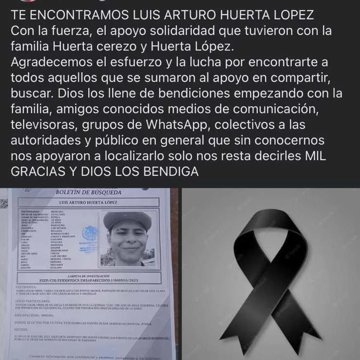 Hallan muerto a Arturo Huerta, conductor de plataforma que desapareció cuando iba por un pedido a La Margarita 6 Luis Arturo Huerta Lopez