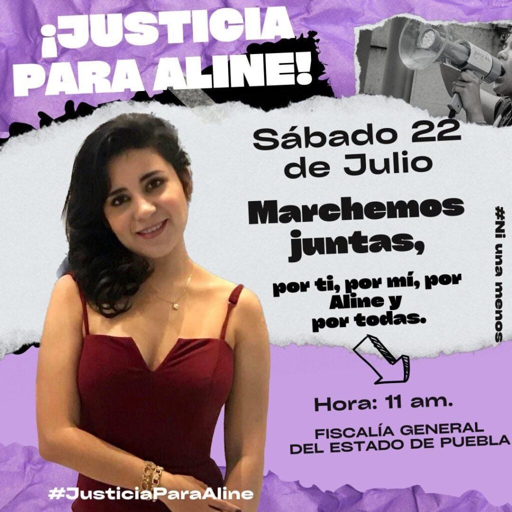Marcha Justicia Aline Reynoso 1