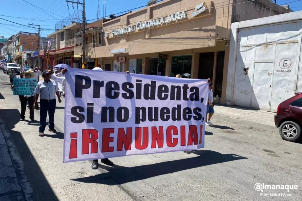 Pobladores de Izucar de Matamoros marchan contra la inseguridad 1