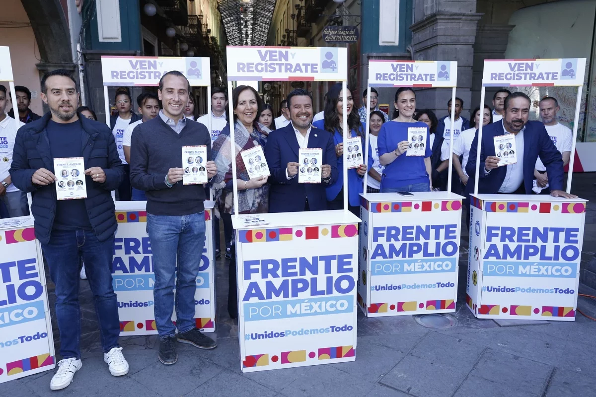 Panistas instalarán módulos para registrase en el Frente Amplío por México; acusan ataques a la plataforma 1 frente amplio por