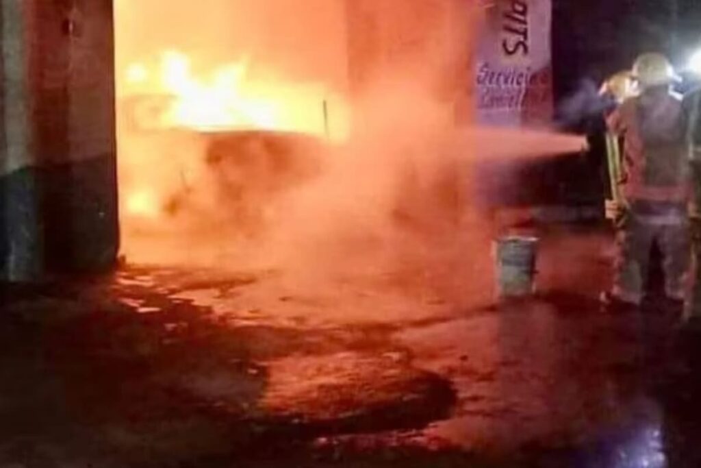 Detienen a nueve por incendio en central de abasto de Toluca