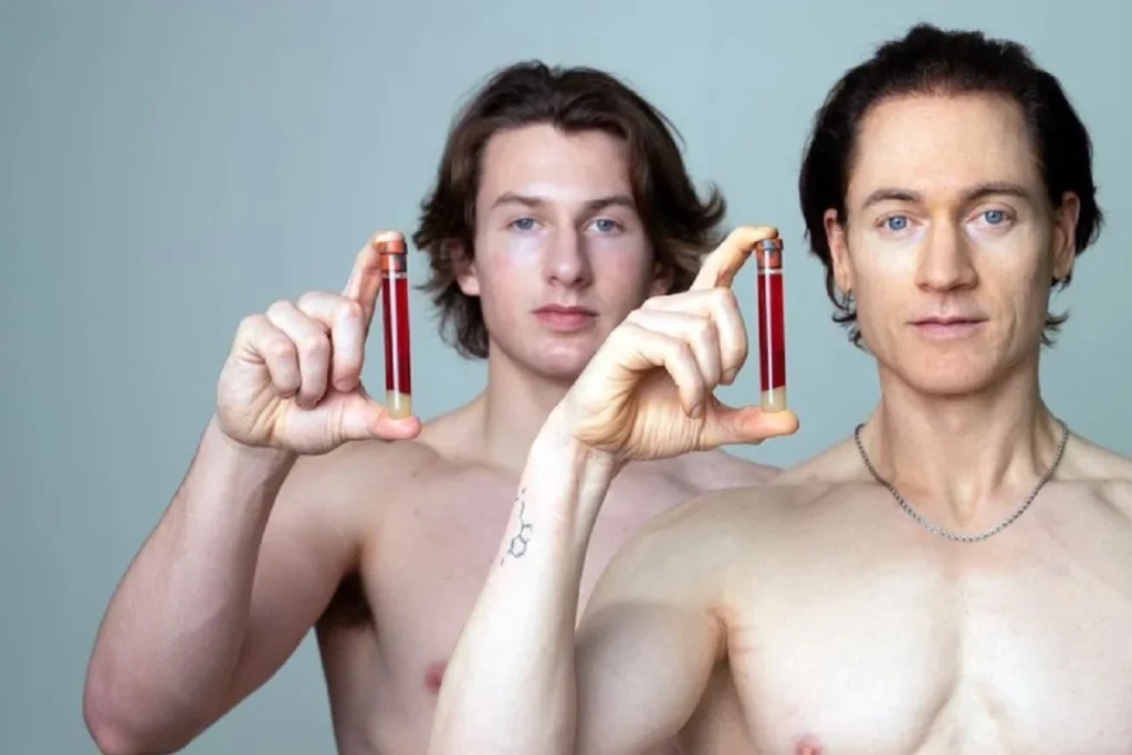 millonario sangre hijo 17 anos eterna juventud 2