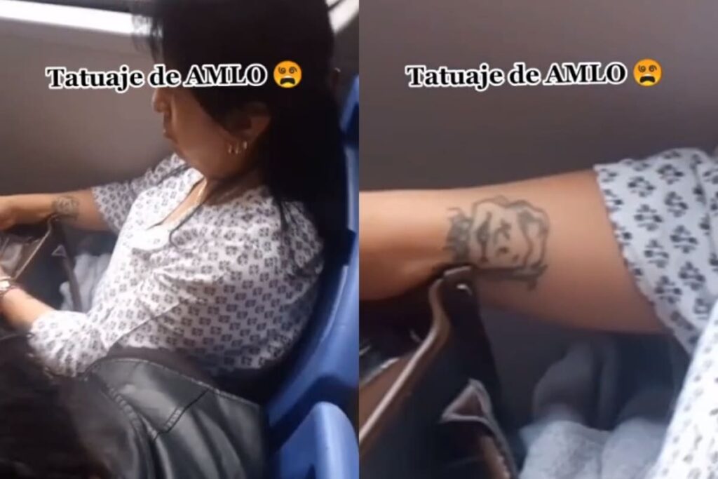 Mujer se tatuó a AMLO en el antebrazo