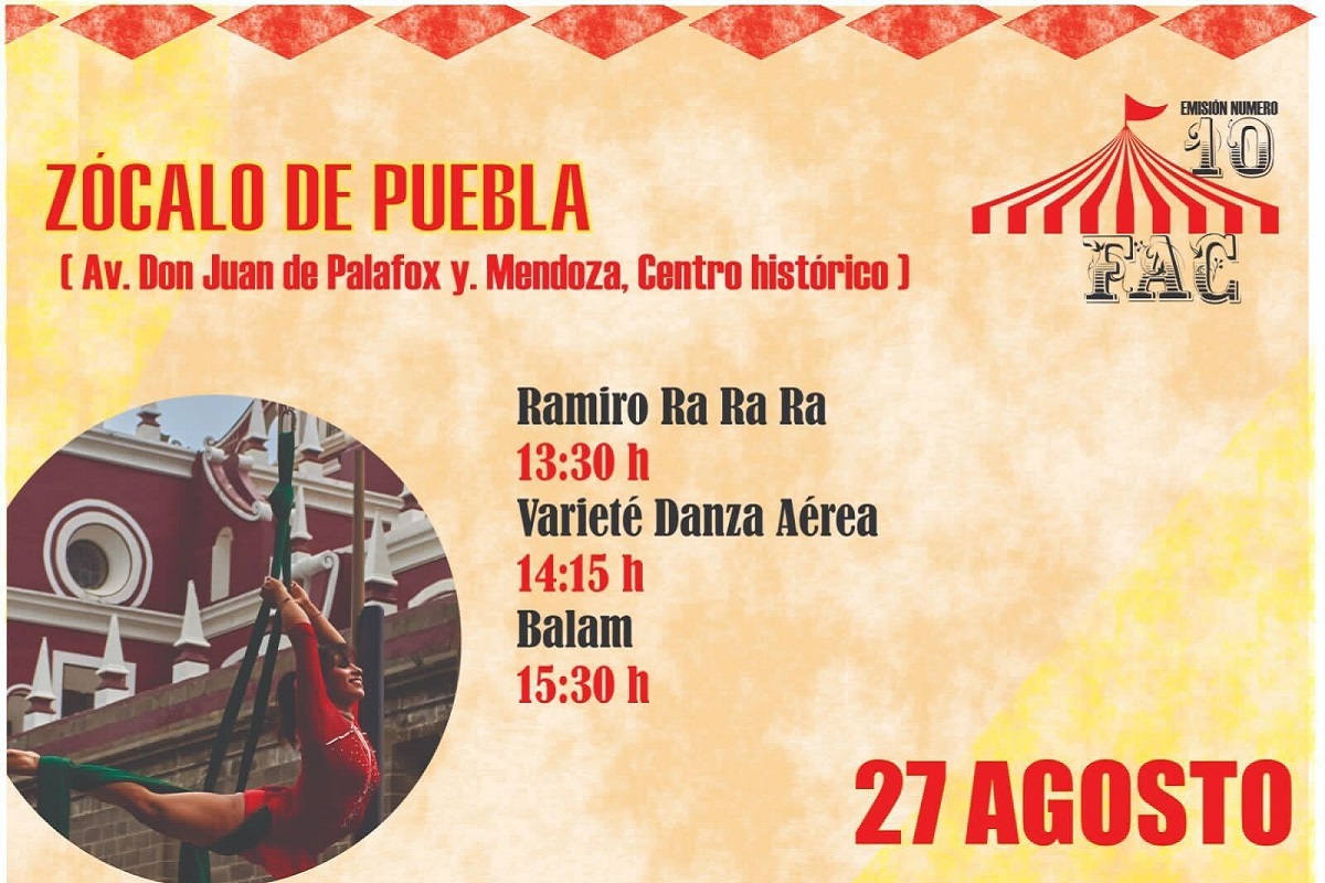 Puebla capital presenta un fin de semana de verano, Arte y Cultura 4 2392613a 5051 47cc 804c 0ab94f5ad63e