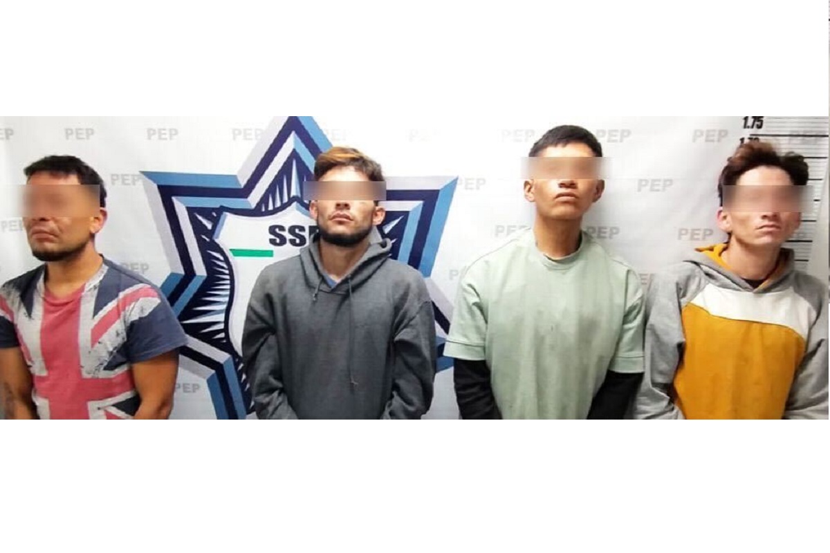 Detiene SSP a cuatro integrantes de una celula dedicada al robo de autopartes