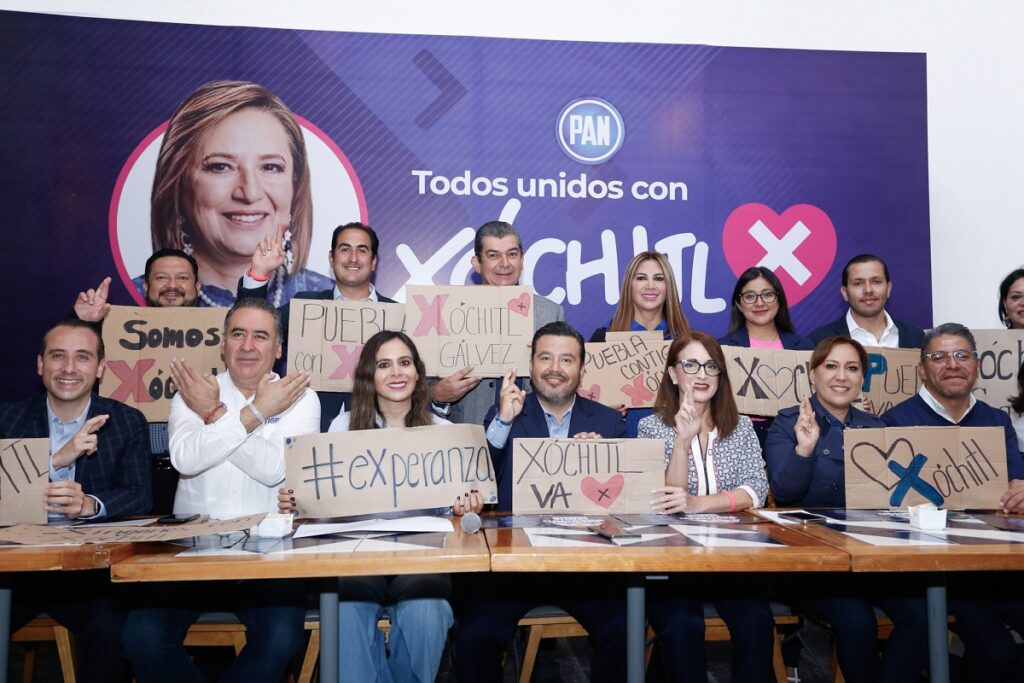 Panistas de Puebla se unen en torno a Xochitl Galvez 1