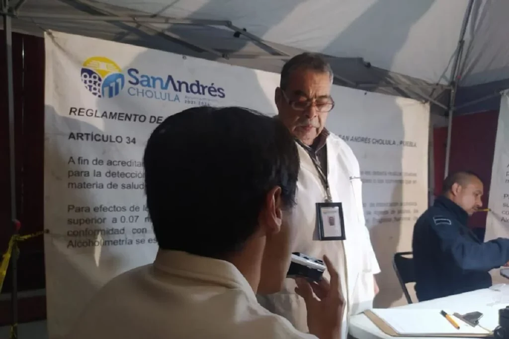 Para salvar vidas continua vigente operativo alcoholimetro en San Andres Cholula