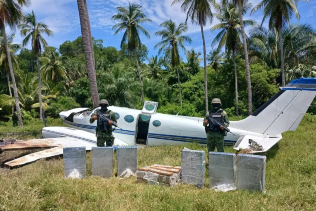 Avión con cocaína se estrelló en Chiapas