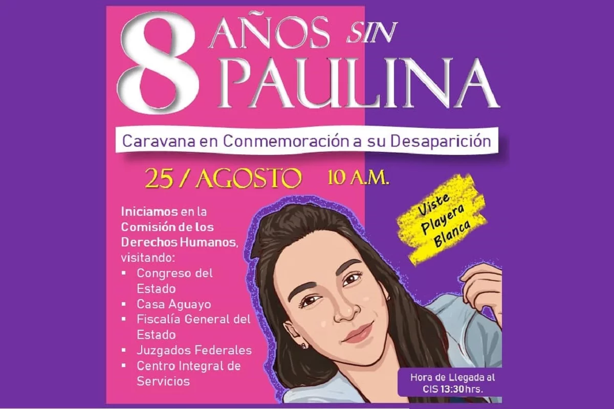 Ocho años sin Paulina Camargo: organizan caravana en Puebla por su desaparición 3 caravana paulina camargo
