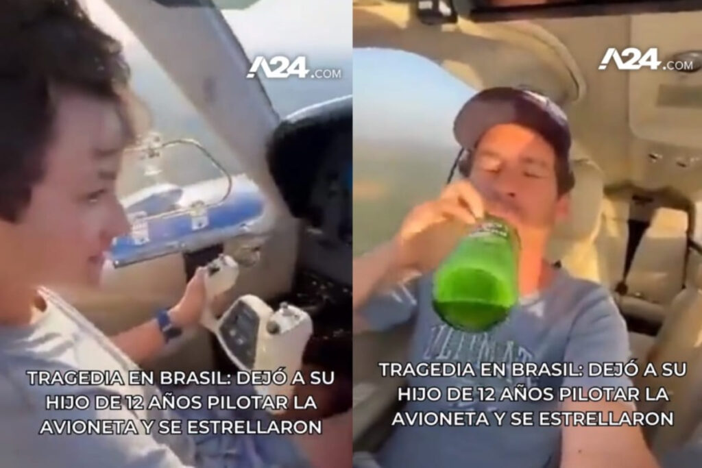 Padre e hijo mueren en avioneta en brasil