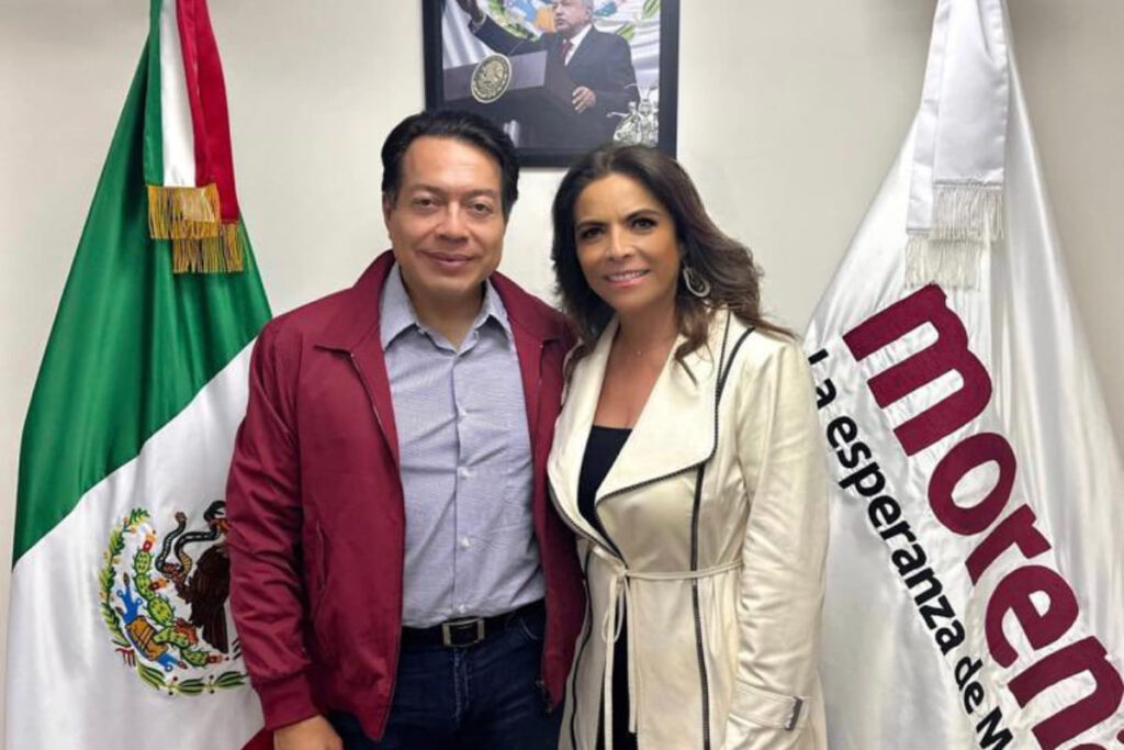 Olivia Salomón se reunió con Mario Delgado