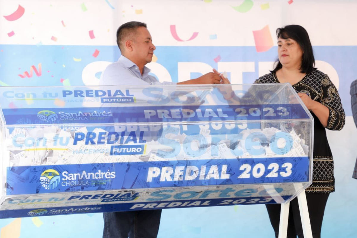 Encabeza Mundo Tlatehui el Sorteo Predial 2023 1 sorteo predial 2023 san andres cholula 1