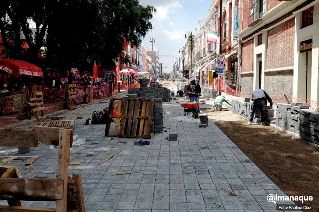 Calles del Centro historico de puebla remodelacion 2023 4