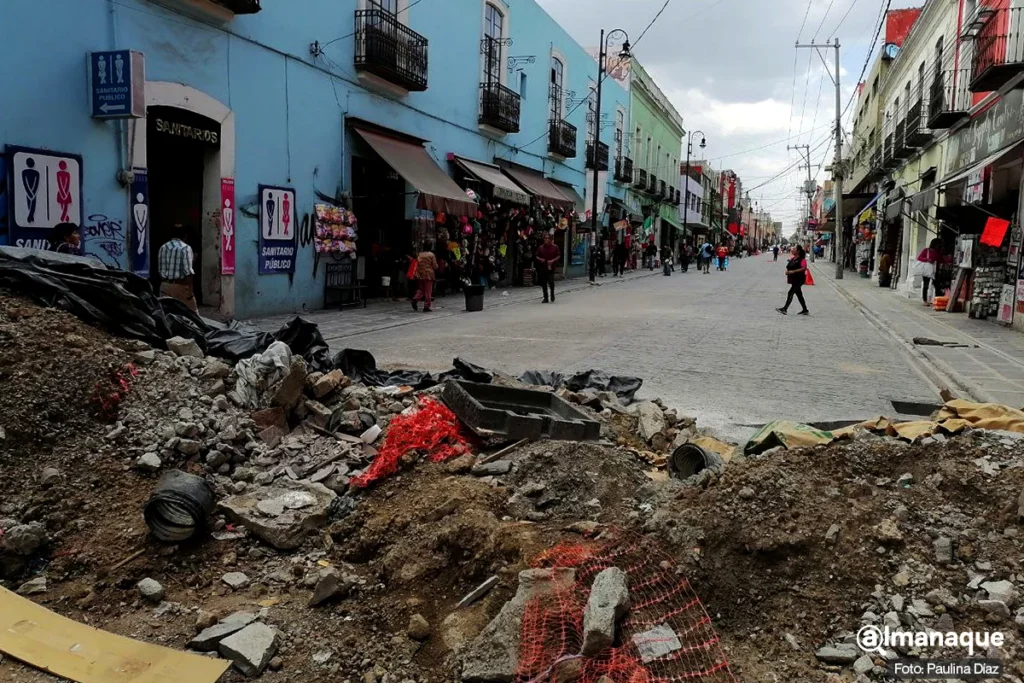 Calles del Centro historico de puebla remodelacion 2023 7