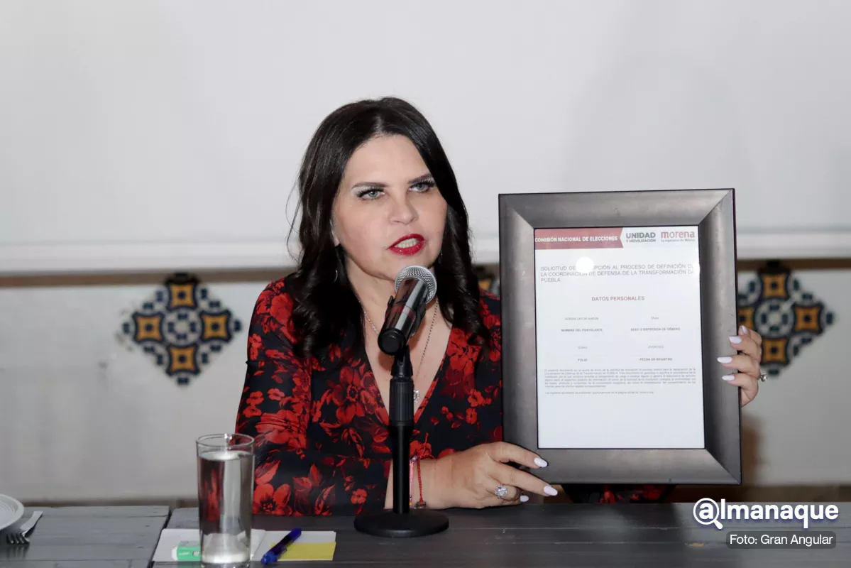 Norma Layón se registra en la interna de Morena; no pedirá licencia 6 Norma Layon registro gubernatura de Puebla 3