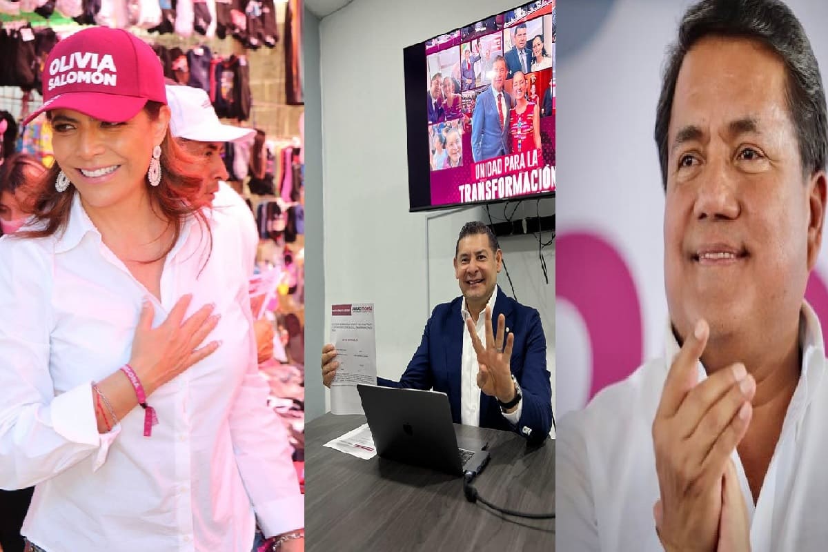 Van cuatro que se registran para buscar la candidatura de Morena al gobierno de Puebla 4 Cuatro se registran para la candidatura de Morena al gobierno de Puebla