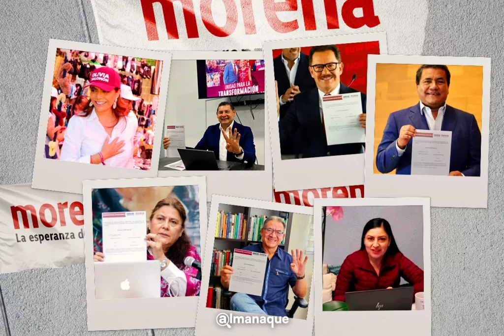 Se registran ocho para la gubernatura de Puebla por Morena