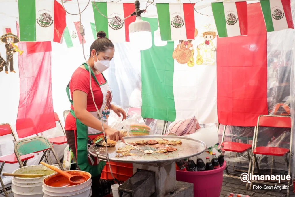 Verbena Popular 15 de septiembre centro de Puebla