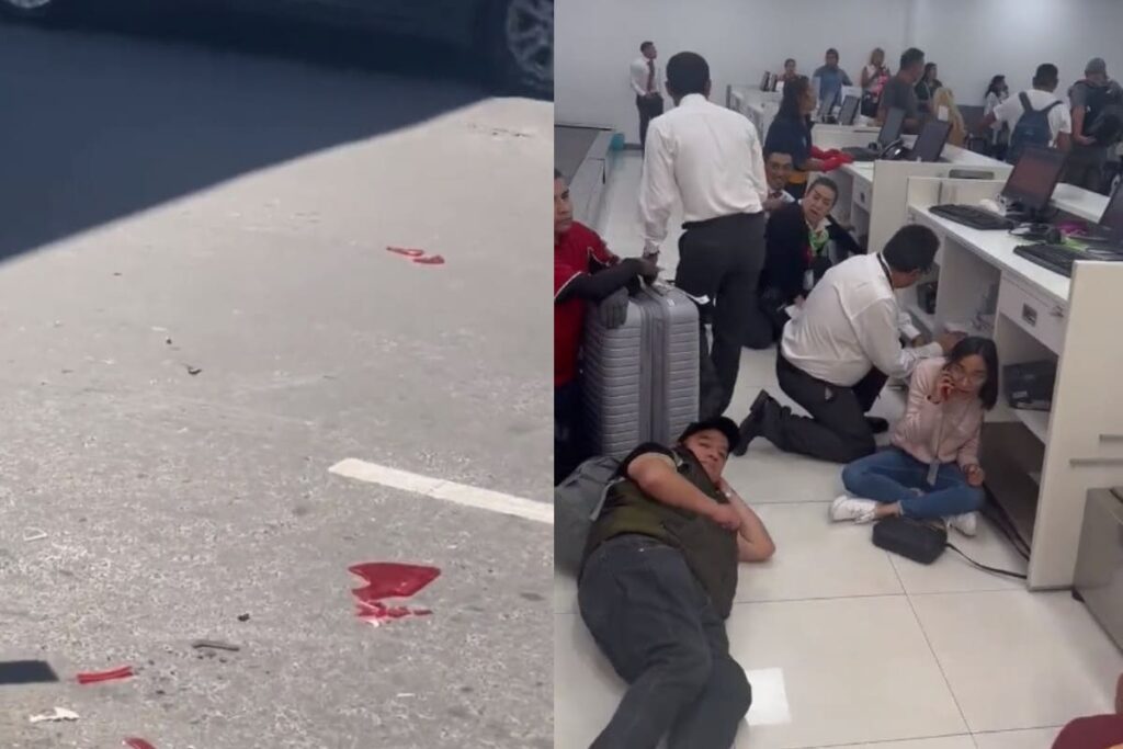 VIDEOS: Balacera en el AICM deja a un policía con herida de bala