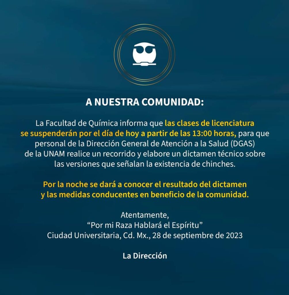 facultad de Química de la UNAM