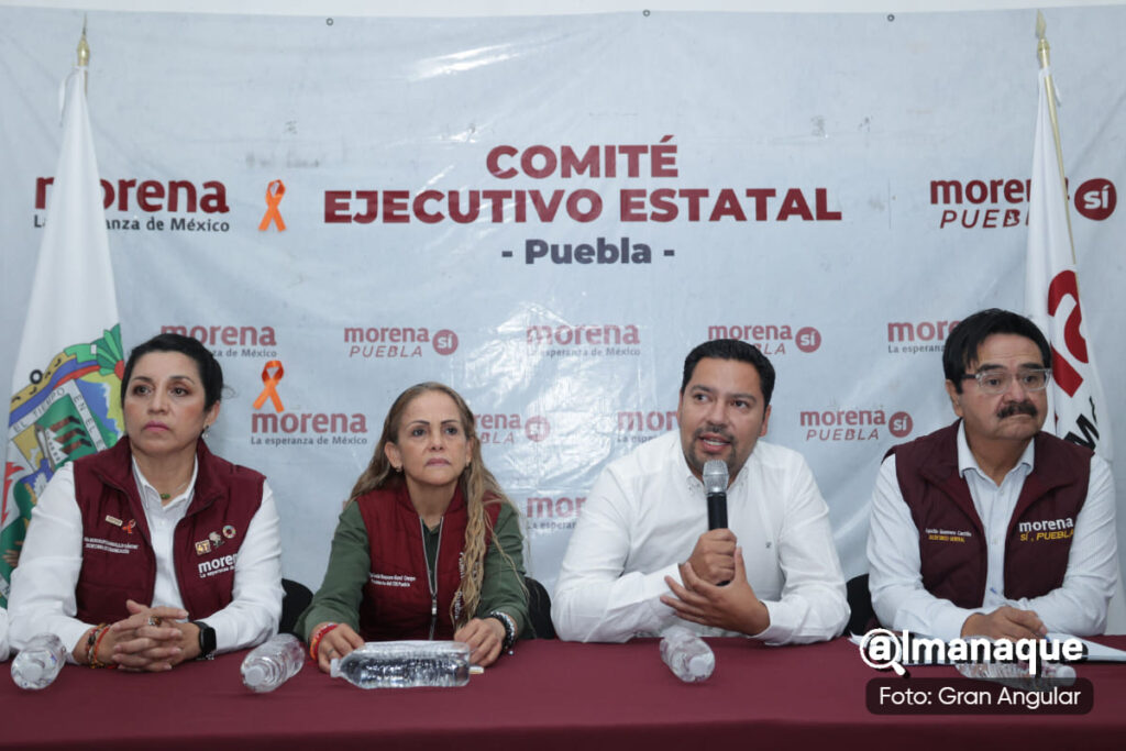 Consejo Estatal de Morena en Puebla después de la visita de Claudia Sheinbaum el 30 de septiembre