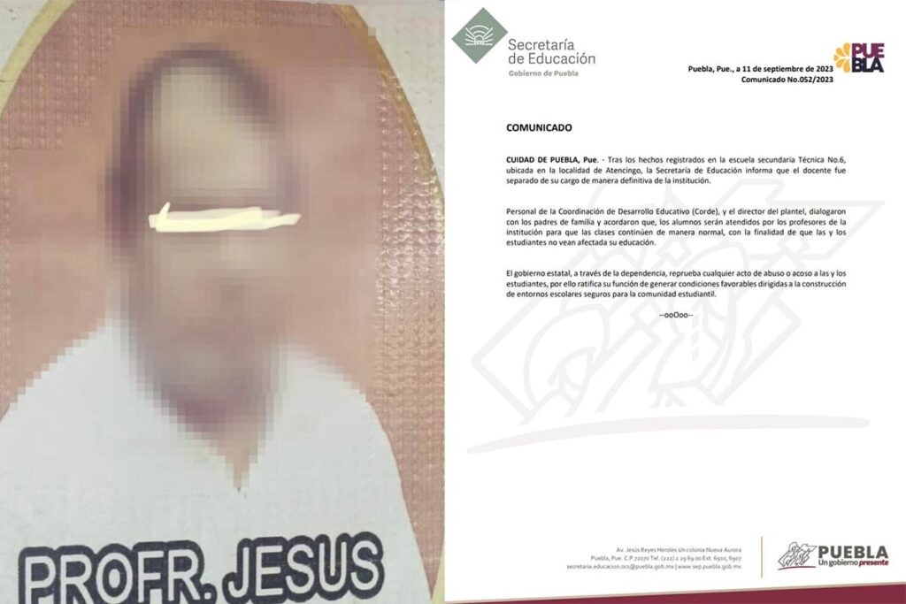 SEP despide a maestro acosador de escuela en Atencingo