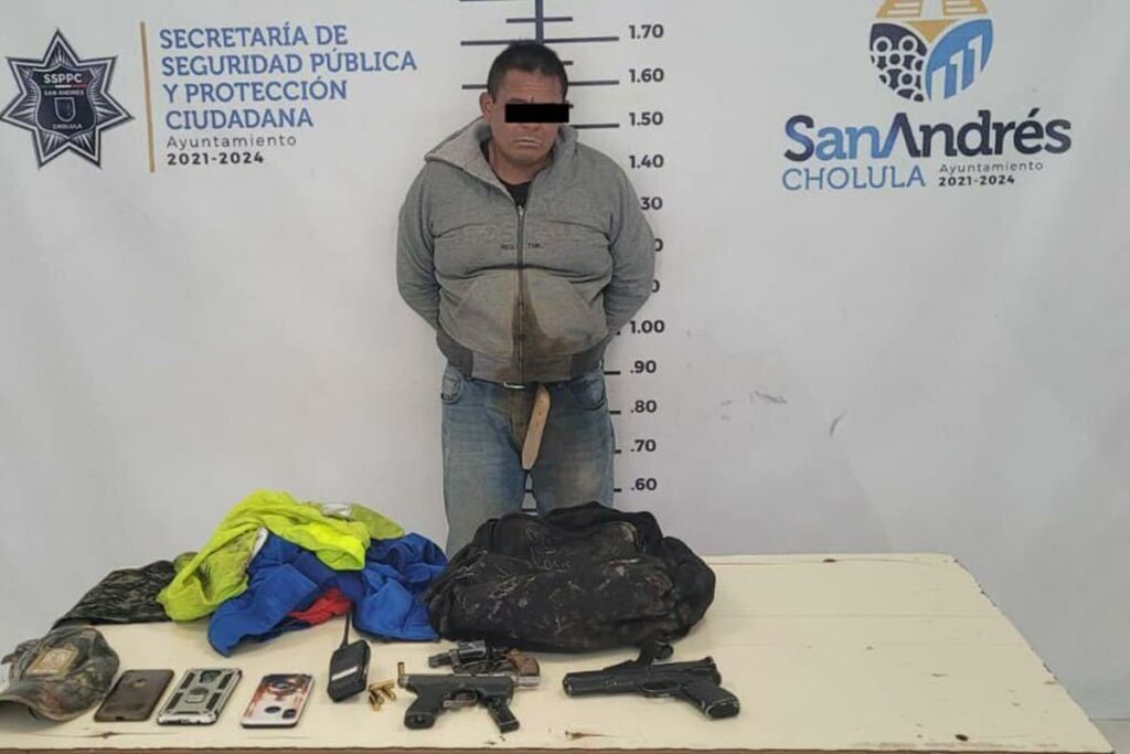detenido sospechoso por robo san andres cholula