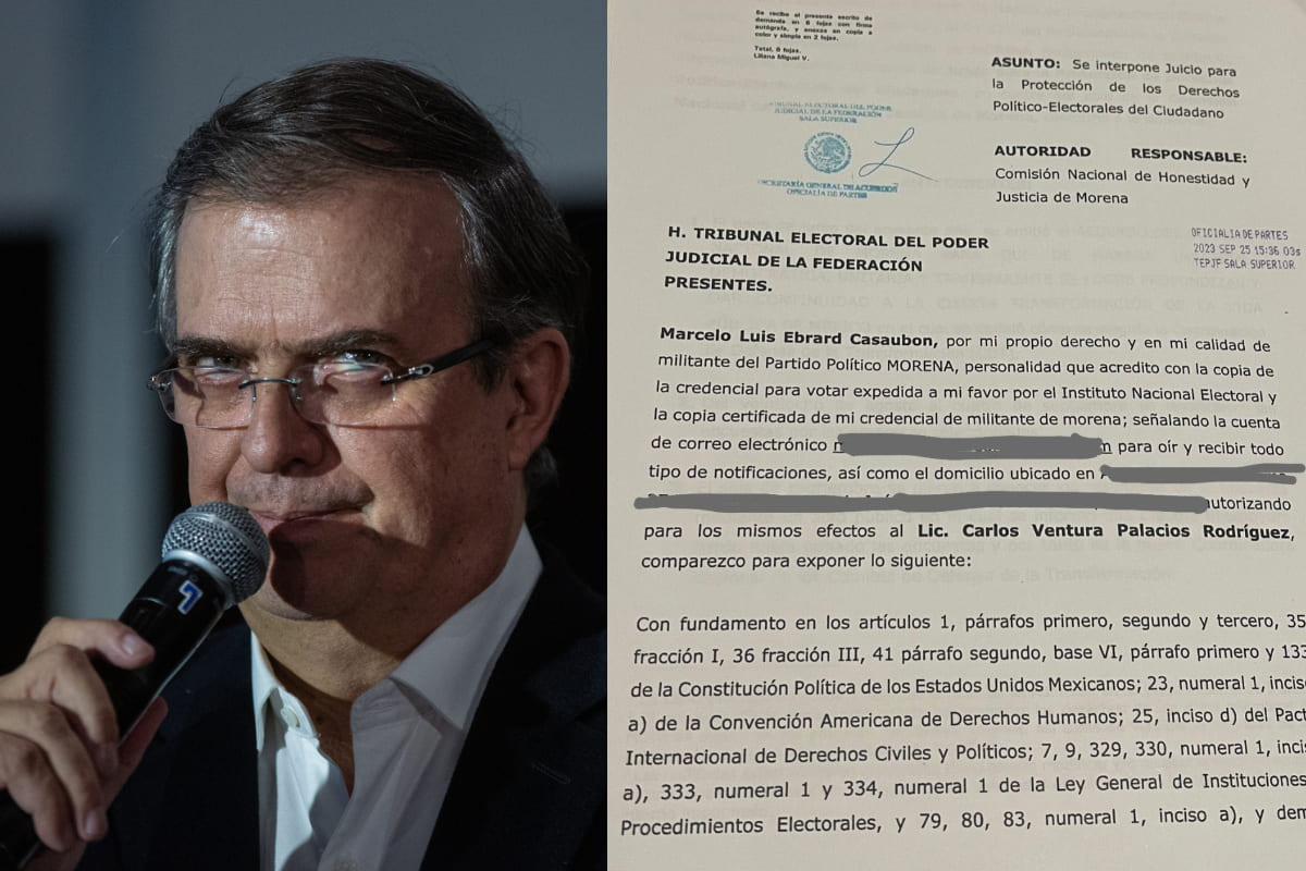 Marcelo Ebrard presenta juicio ante el TEPJF contra Morena para que admita su impugnación 3 Marcelo Ebrard presenta juicio ante el TEPJF contra Morena para que admita su impugnación