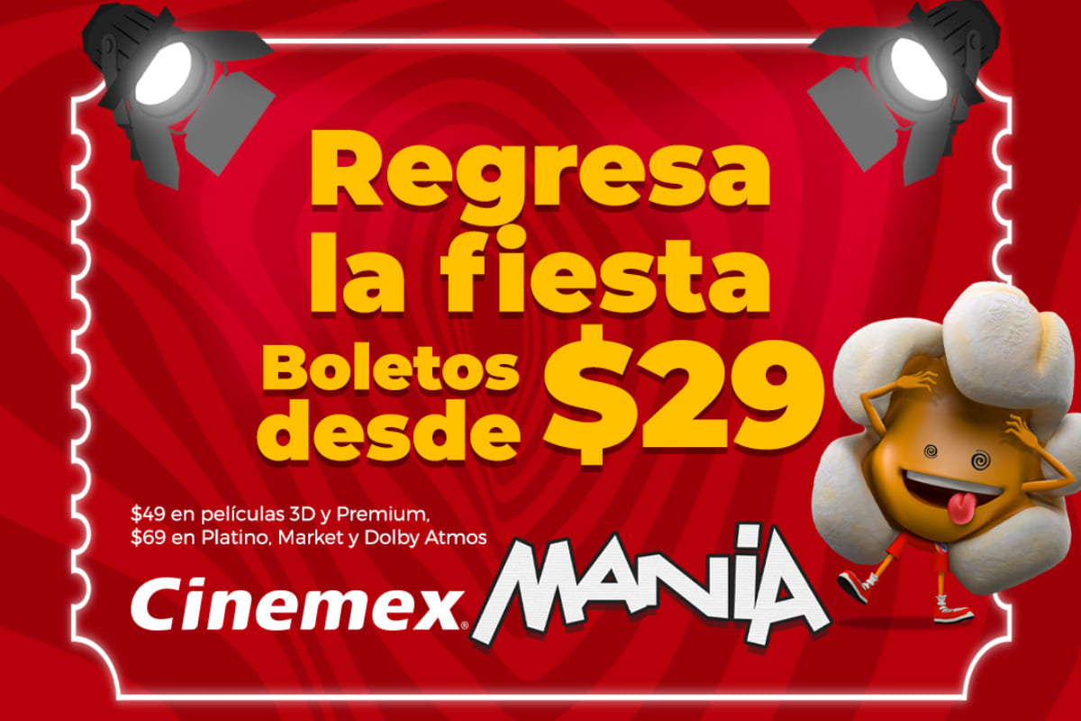 La fiesta del cine: boletos para Cinemex costarán 29 pesos 3 La fiesta del cine: boletos para Cinemex costarán 29 pesos